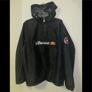 Black Ellesse hooded windbreaker size XL.